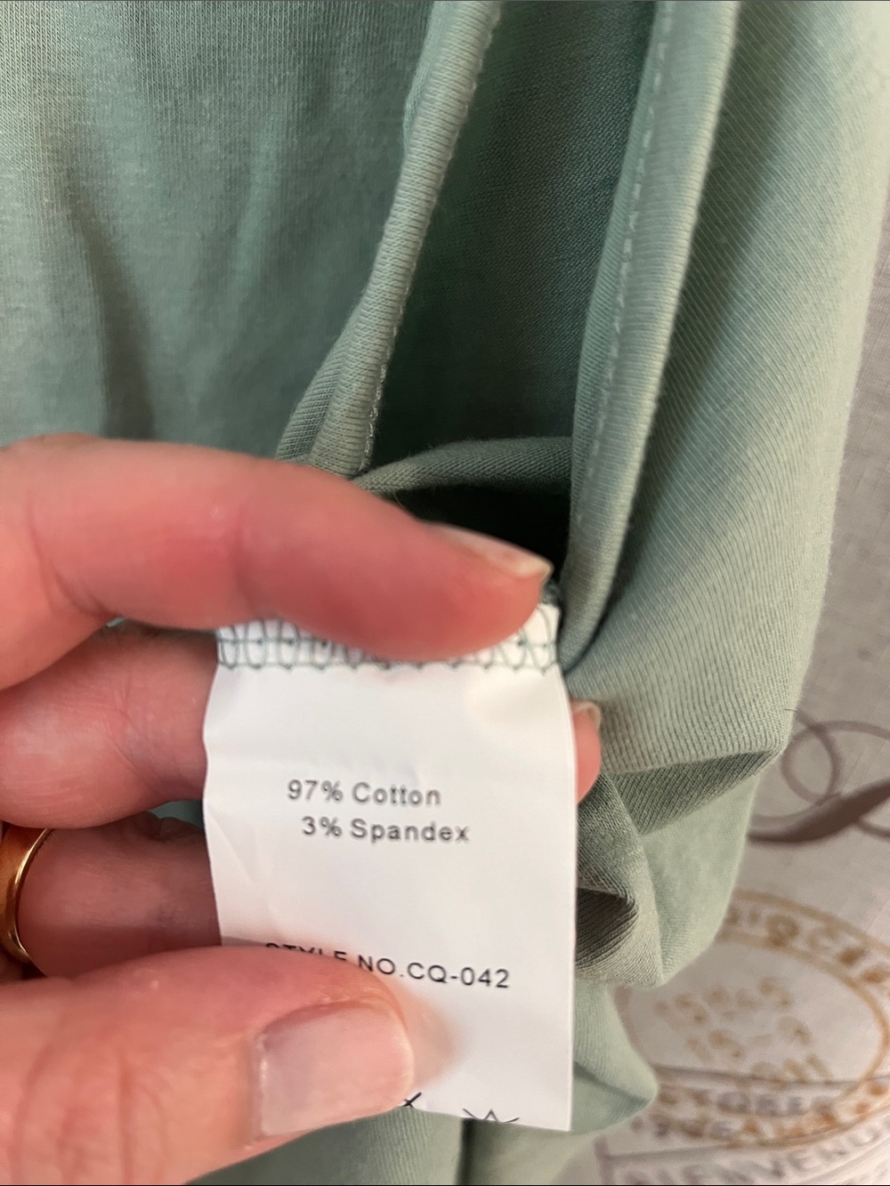 Amazon Sage Green Pocket Romper - Adjustable Straps - Picture 2 of 3